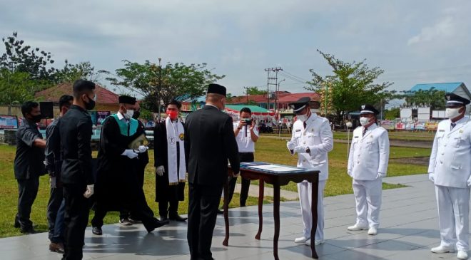 Bupati Melawi Lantik 111 Kades Terpilih