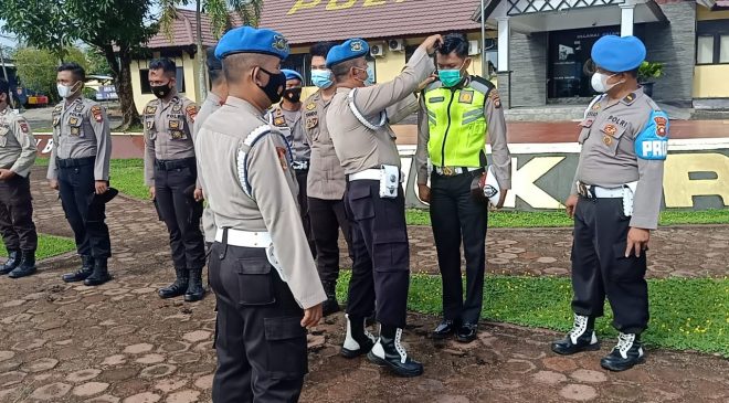 Bid Propam Polda Kalbar Laksanakan Gaktibplin Personil Polres Melawi