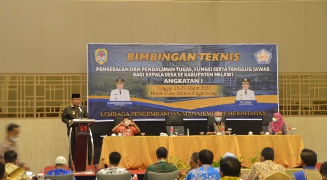 72 Kepala Desa Se-Kabupaten Melawi Ikuti Bimtek Di Singkawang