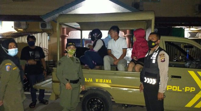 2 Orang Tanpa Identitas dan 3 Bukan Pasutri Terjaring Operasi Pekat