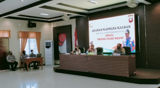 Kunker Kapolda Kalbar ke Polres Melawi
