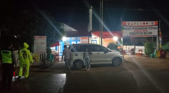 Posko Penyekatan dan Cek Point Desa Batu Nanta Mendata 56 Orang Positif Covid Dari 1793 Orang