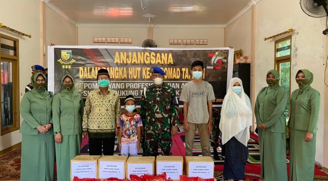 Anjangsana Pomdam XII/Tpr : Semangat Kekeluargaan dan Saling Berbagi