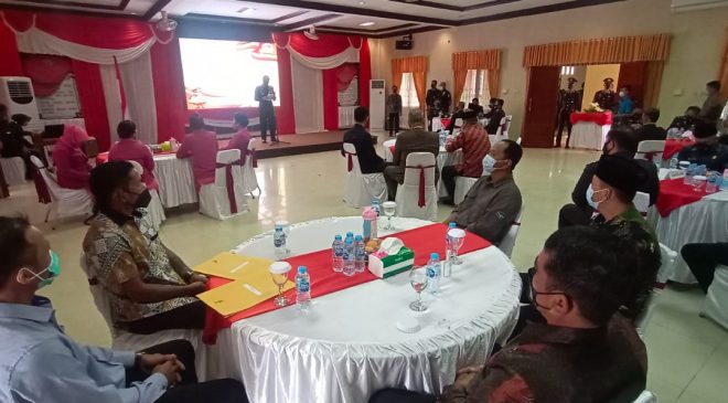 Hut Bhayangkara Ke-75, Polres Melawi Minta Perkuat Empat Pilar Dalam Pelaksanaan PPKM Mikro Tekan Laju Penyebaran Covid-19
