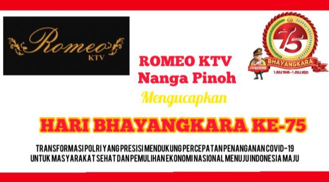 Romeo KTV Nanga Pinoh Mengucapkan Selamat Hari Bhayangkara Ke-75