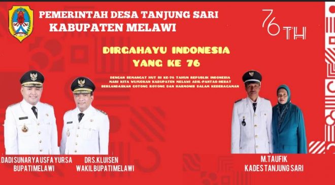 Pemdes Tanjung Sari Mengucapkan Dirgahayu Republik Indonesia Ke-76