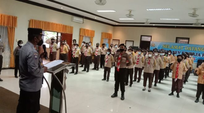Polres Melawi Buka dan Lantik Diklatsar Saka Bhayangkara Angkatan 15 Tahun 2021