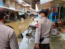 Polsek Kota Baru Monitoring Banjir Di Wilayah Hukumnya