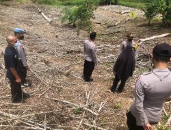 Satgas Tindak Ops Bina Karuna Polres Melawi Berikan Imbauan Pada Pemilik Lahan