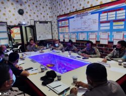 Kabag Ops Polres Melawi Pimpin Rapat Anev Ops Bina Karuna Kapuas 2021