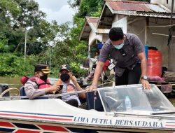 Kapolres Melawi Bersama Bupati Meninjau Langsung Perkembangan Debit Air