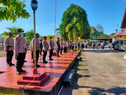 Kapolres Melawi dan Bupati Pimpin Apel Kesiapan Serta Lepas Mobile Masker