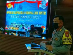 Polres Melawi Gelar Lat Pra Ops “Operasi Patuh 2021”, Kapolres Melawi : Hindari Pelanggaran dan Tetap Jaga Prokes