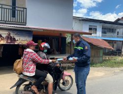 Gelar Patroli dan Berikan Himbauan, Kapolsek Sayan Minta Warga Tetap Terapkan Prokes Covid-19