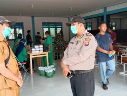 Kembali Menggelar Kegiatan Vaksinasi Kepada Masyarakat, Polsek Sayan Minta Warga Tetap Disiplin Terapkan Prokes Covid-19