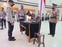 Kapolres Melawi Pimpin Sertijab Kapolsek Sayan, Ini Pesan dan Harapannya