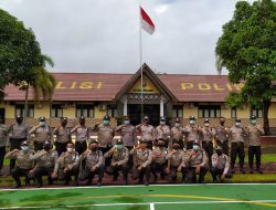 Tingkatkan Keterampilan dan Disiplin Satpam, Satbinmas Polres Melawi Gelar Latihan di Mapolres