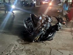2 Motor Tabrakan di Jalan Provinsi Nanga Pinoh- Sintang, Desa Sidomulyo, Pegendara Alami Luka Cukup Serius