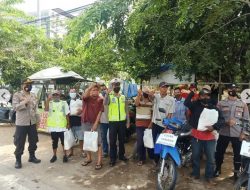 Rangkul dan Mengayomi Masyarakat, Dit Lantas dan Binmas Polda Kalsel Tebar Bansos