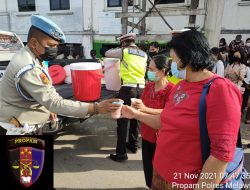 Minggu Berkat Dalam Rangka “Ops Zebra Kapuas 2021” Satlantas Polres Melawi