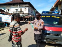 Gugah Disiplin Prokes Masyarakat, Satbinmas Polres Melawi Terus Gelar KRYD dan Mobile Masker