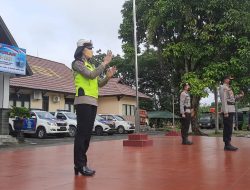 Pastikan Kesiapan Personil, Kapolres Melawi Pimpin Apel Gelar Pasukan Ops Kapuas 2021