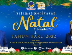 DPW Partai NasDem Kalbar Mengucapkan Selamat Natal dan Tahun Baru 2022