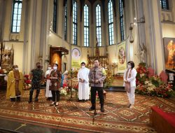 Kapolri Pastikan Beri Pelayanan Serta Pengamanan Optimal di Perayaan Natal dan  Tahun Baru Tinjau Langsung Gereja Katedral