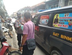 Tak Kenal Lelah, Satbinmas Polres Melawi Terus Gencarkan KRYD Tingkatkan Disiplin Prokes Masyarakat