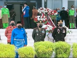 AKBP Sigit Eliyanto Nurharjanto Ikuti Upacara Peringatan HUT  Pemprov Kalbar Ke-65 di Kantor Bupati Melawi