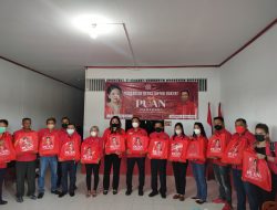 Lasarus Serahkan Bantuan 7 Ton Beras Peduli Kasih Dari Puan Maharani Ke DPC PDI Perjuangan Melawi