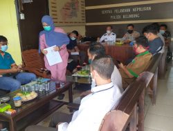 Polsek Belimbing Gelar Rakor, Percepatan Vaksinasi Jadi Prioritas Utama