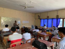 Datangi Ponpes Bustanul Qur’an, Bag Sumda Polres Melawi Sosialisasi dan Ajak Generasi Muda Mengabdi di Polri