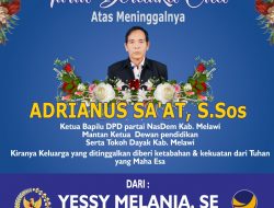 Yessy Melania Sampaikan Ucapan Belasungkawa Atas Meninggalnya Adrianus Sa’at, Tokoh Masyarakat Melawi