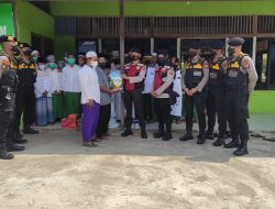 Jum’at Berkah, Ditsamapta Polda Kalbar Baksos ke Pondok pesantren dan Panti Asuhan di Kota Pontianak