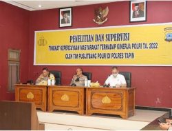 Pastikan Pelayanan Prima, Puslitbang Polri Tinjau Kinerja Polres Tapin