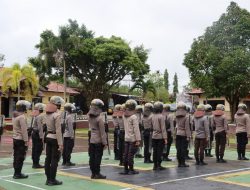 1 Peleton Dalmas Disiagakan, Wakapolres Melawi: Kesiapsiagaan Untuk Ciptakan Kondusifitas Kamtibmas