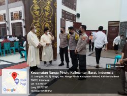 Kapolres Melawi AKBP Sigit Pimpin Langsung Pengamanan Misa Malam Paskah