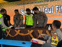 AKBP Sigit Cek Pos Pengamanan dan Pos Pelayanan Operasi Ketupat Kapuas 2022