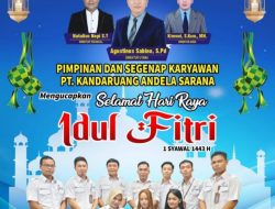 Pimpinan dan Segenap Karyawan PT KAS Mengucapkan Selamat Hari Raya Idul Fitri 1443 H