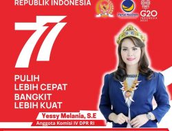 Yessy Melania Mengucapkan Selamat HUT RI ke-77