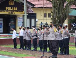 Pimpin Apel Senin Pagi, Wakapolres Melawi Tekankan Disiplin Kepada Personel Dalam Melaksanakan Tugas