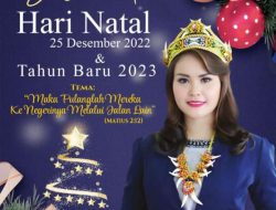 Anggota DPR RI Yessy Melania Mengucapkan Selamat Hari Natal 25 Desember 2022 dan Tahun Baru 2023