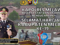 Kapolres Melawi Beserta Staf dan Jajaran Mengucapkan Selamat Hari Jadi Kabupaten Melawi Ke-19