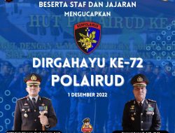 Kapolres Melawi Beserta Staf dan Jajaran Mengucapkan Dirgahayu Ke-72 Polairud