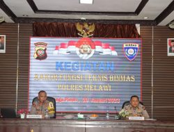 Rakor Binmas, Ini Arahan dan Atensi Kapolres Melawi Kepada Bhabinkamtibmas
