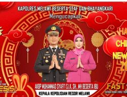 Kapolres Melawi Beserta Staf dan Bhayangkari Mengucapkan Gong Xi Fa Cai 2023