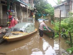 Debit Air Naik, Kapolres Melawi Himbau Warga Yang Tinggal di Pesisir Sungai Waspada
