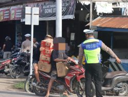 Ops Keselamatan Kapuas 2023, Satlantas Polres Melawi Berikan Imbauan Keselamatan Lalu Lintas