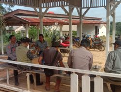 Jumat Curhat, Pihak PT. CM Sampaikan Masukan Cegah Karhutla ke Polsek Ella Hilir